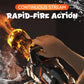 Gatling Electric Water Blaster mit Beleuchtung und Raucheffekt