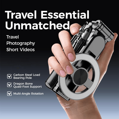 🏆61% Rabatt für eine begrenzte Zeit✨4-in-1 Multifunktions-Selfie-Stick mit 360°-Drehung und Magnet