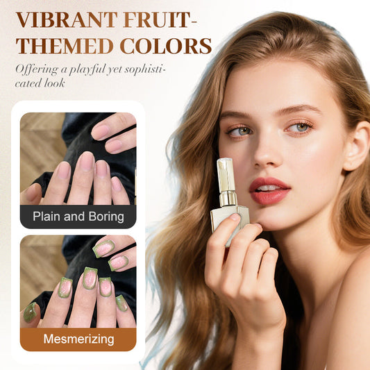 Fruchtfarbe Katzenaugen-Gel-Nagellack