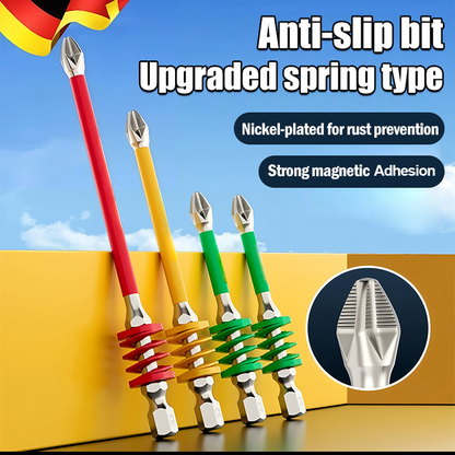 Magnetischer Anti-Rutsch-Kreuzschlitz-Bit mit Feder