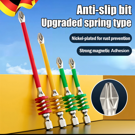 Magnetischer Anti-Rutsch-Kreuzschlitz-Bit mit Feder