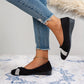 🔥50% RABATT – 💃Leichte, modische Damenschuhe mit Strass und Keilabsatz