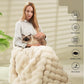 🍂Fall sale – 50% off!🛏️Thick plush blanket with rabbit motif and milk velour cover🫧Snuggle up in ultimate comfort