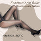 Damenstrumpfhose mit hoher Taille und transparenten Bereichen