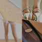 Damenstrumpfhose mit hoher Taille und transparenten Bereichen
