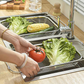 🥗 Edelstahl Teleskop-Abtropfkorb – verstellbar, rostfrei, platzsparend für Küchenspüle