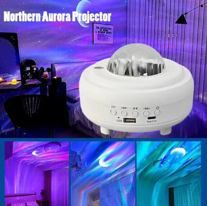 🌌🌌50% RABATT JETZT!✨Nordlichtprojektor🔮🔮360° Farbwechsel mit Sternenhimmel-Effekt für eine Magische Atmosphäre zu Hause✨