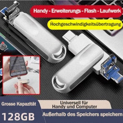 [Multifunktional] Vier-in-Eins-Flash-Laufwerk für Mobiltelefone mit großer Kapazität