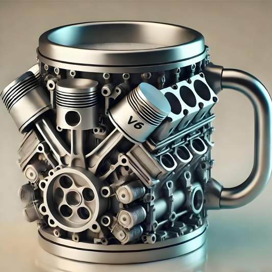 V8/V6 Engine Stainless Steel Cup