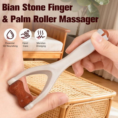 Steintherapie-Massage - Finger und Handflächenrolle