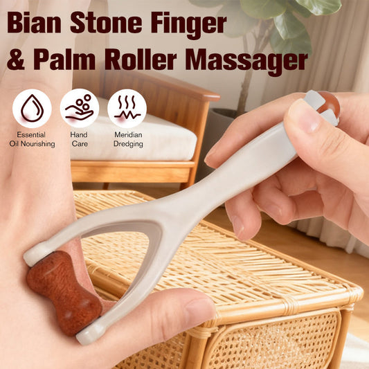 Steintherapie-Massage - Finger und Handflächenrolle