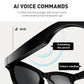 KI-Smart-Brille mit ChatGPT, 8-MP-Kamera und HD 1200P 4K-Videoaufzeichnung, Echtzeitübersetzung in über 160 Sprachen, Bluetooth 5.4, HiFi-Audio- und Musiksteuerung, intelligente Sonnenbrille mit Videoaufzeichnung für unterwegs