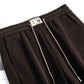 Damenhose mit hoher Taille, Kordelzug und langem Bein