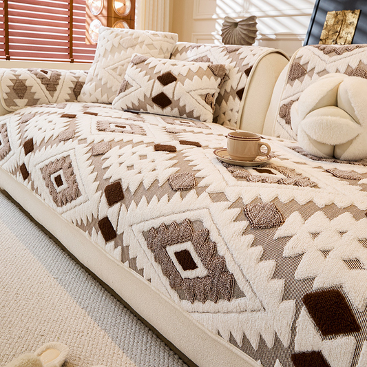 ⌛ Nur noch 3 Tage – 50 % auf alles! ⏰Moderner geometrischer Plüschsofaüberzug