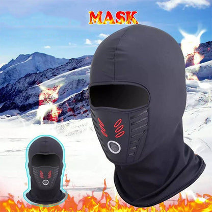 Winddichte, schützende und staubdichte Kapuze für Motorrad- und Fahrradfahren, Offroad-Fahren, atmungsaktive, thermische Winter-Gesichtsmaske, kompatibel mit Fahrrad-, Motorrad- und Skhelm