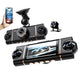 🚗 📹4-Kanal-HD-Auto-Dashcam mit Front-, Innen- und Rückaufnahme