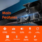 🚗 📹4-Kanal-HD-Auto-Dashcam mit Front-, Innen- und Rückaufnahme