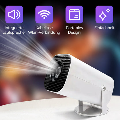 🎬 JETZT 50 % RABATT!✨ Tragbarer 1080p-HD-WLAN-Projektor – kabellos, kristallklar und kompakt – ein Muss für jedes Heimkino 🍿