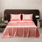 Einfarbiges Satin-Flachlaken🛏️Sobald es die Haut berührt, vermittelt es ein außergewöhnlich beruhigendes Gefühl und ist somit ideal für den Schlaf.😴