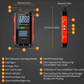 ⏰ Jetzt nur 50 % Rabatt! ⏰ USB-wiederaufladbares Digitalmultimeter – Echter Effektivwert, automatische Bereichswahl und hintergrundbeleuchtetes LCD-Display, CAT III 1000 V 🛡️