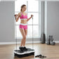Vibrationsplatte – Fitnessgerät für zu Hause – Einstellbare Vibrationsstufen mit Widerstandsbändern
