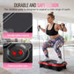 Vibrationsplatte – Fitnessgerät für zu Hause – Einstellbare Vibrationsstufen mit Widerstandsbändern