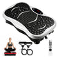 Vibrationsplatte – Fitnessgerät für zu Hause – Einstellbare Vibrationsstufen mit Widerstandsbändern