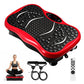 Vibrationsplatte – Fitnessgerät für zu Hause – Einstellbare Vibrationsstufen mit Widerstandsbändern