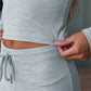 Zweiteiliges Set aus lässigem Oberteil und Hose für Damen