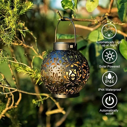 💎 -50% SOLAR-HÄNGELATERNE MIT BLUMENMUSTER! 💎 IP55 Wasserdicht, Auto-On/Off & Wunderschöne Schattenwürfe für Garten & Terrasse