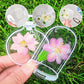 🦋 BLITZANGEBOT: 50 % Rabatt! Transparente Lesezeichen mit Trockenblumen, mit kostenlosem Spitzenband ✨