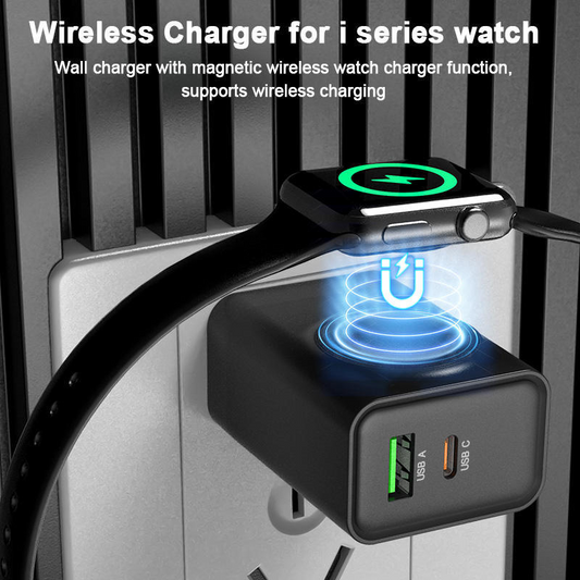 3-in-1-Wireless-Wandladegerät für die Uhr