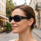 Polarisierte Damen-Sonnenbrille mit Strassverzierungen