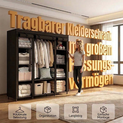 Einfach zu montierender Kleiderschrank aus Vliesstoff