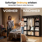 Einfach zu montierender Kleiderschrank aus Vliesstoff