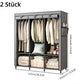Einfach zu montierender Kleiderschrank aus Vliesstoff