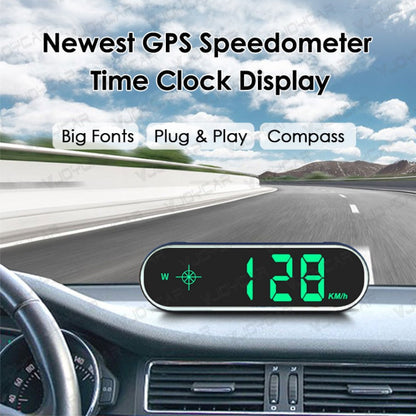 Multifunktionales digitales Geschwindigkeits- und Kompassdisplay für das Auto