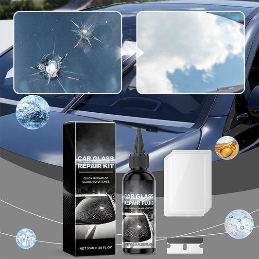 💫Kaufen Sie 5 und erhalten Sie 5 gratis💫Schnell wirkendes Auto-Windschutzscheiben-Riss-Reparaturset