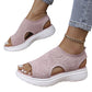 👡 Atmungsaktive Plateau-Sandalen aus Strick für Damen – leicht & komfortabel