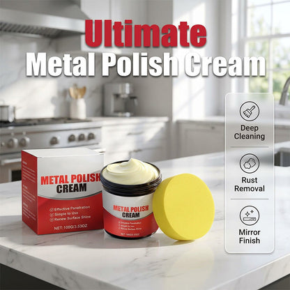 🥳HEISSER ANGEBOT 2026💞ÜBER 50.000 VERKAUFT!✨ 50 % RABATT! Metallpoliercreme – Entfernt Rost und Anlaufspuren im Handumdrehen. Verleiht Kupfer, Messing und Edelstahl wieder Spiegelglanz. Ein echter Küchenheld! 💪🔪