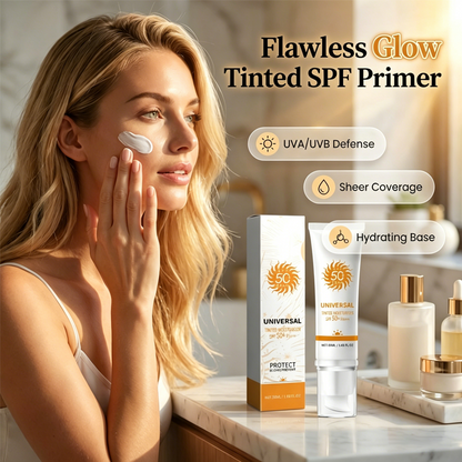 ☀️💄 BLITZANGEBOT 50 %! Getönte Grundierung mit LSF 50+ – Breitbandschutz, leichte Deckkraft, 50 ml, kaschiert und lässt die Haut strahlen, ideal für den Alltag ✨