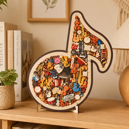 📢📢50 % Rabatt!!🥳💞 50K+ VERKAUFT! ⚡🧩Holzpuzzle in Form einer Musiknote