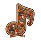 📢📢50 % Rabatt!!🥳💞 50K+ VERKAUFT! ⚡🧩Holzpuzzle in Form einer Musiknote