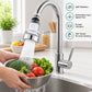 3-Gang-Wasserhahnfilter mit Spritzschutz und Universalgelenk