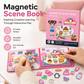 Magnetisches Quiet-Book für Kinder mit Faltpuzzle – Frühförderungsspielzeug für Jungen und Mädchen
