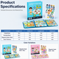 Magnetisches Quiet-Book für Kinder mit Faltpuzzle – Frühförderungsspielzeug für Jungen und Mädchen