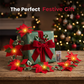 🎄🏠 Beleuchtete Poinsettien-Lichterkette – Flexible 2m Weihnachtsgirlande für Treppengeländer & Regale | Indoor