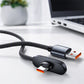 100-W-Typ-C-Schnellladekabel mit 90-Grad-Winkelstecker