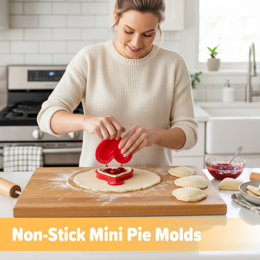 🎃 2+1 GRATIS – Mini-Tortenförmchen mit Antihaftbeschichtung | Halloween, Weihnachten & Herzform | Für festliche Törtchen, Gebäck & Desserts