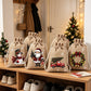 🎄 50% RABATT! 🎁Weihnachtliche Geschenksäckchen aus Polyester mit Kordelzug, 10 Stück